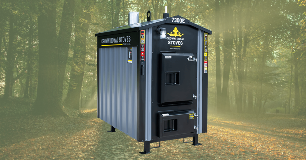 Crown Royal 7300E outdoor wood stove