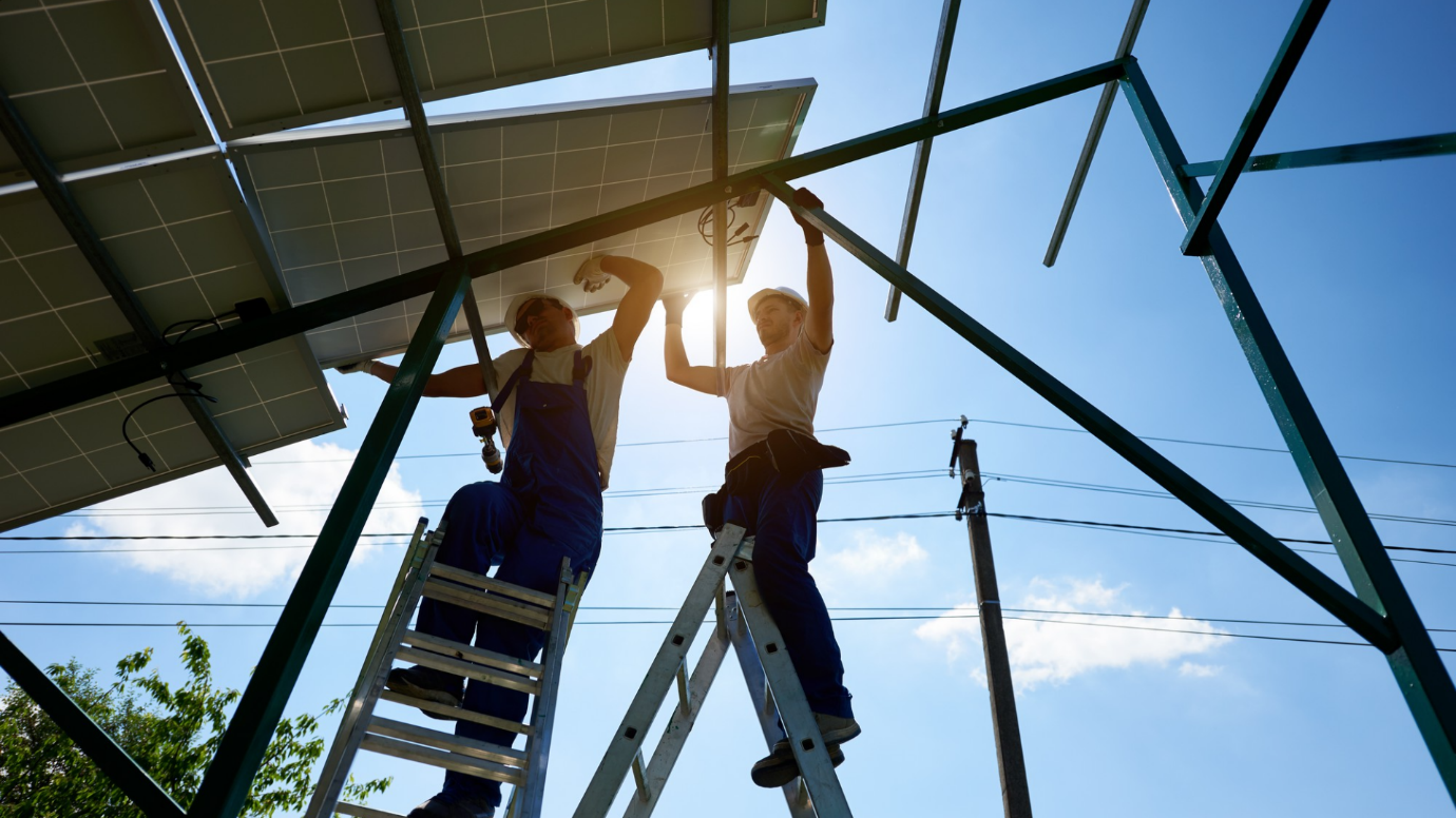 Solar panel installation