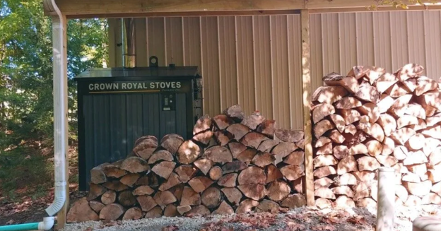 outdoor wood stove